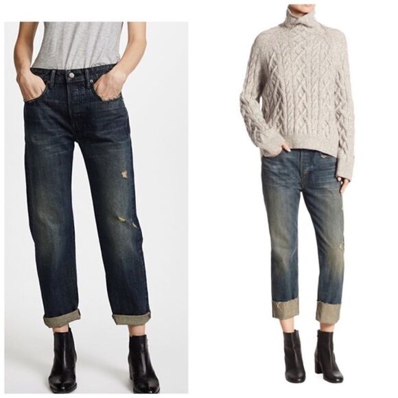 Vince | Union Cuffed Slouch Jeans - Picture 4 of 5